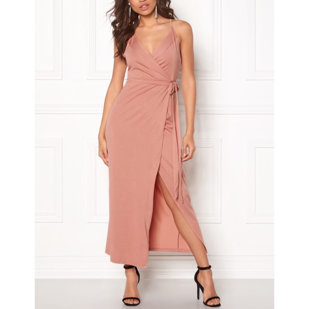 WYLDR Blush Wrap Over Maxi Dress